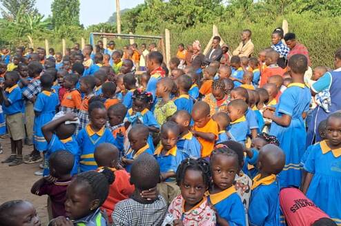 Pupils at Seed Junior School  on Assemble 
