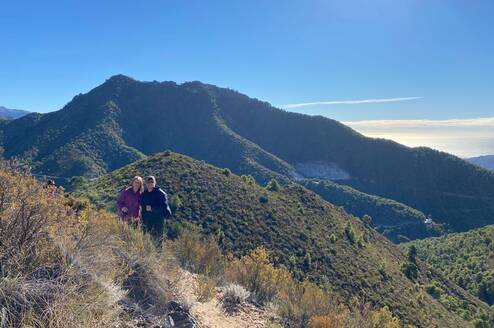 Learn Spanish while hiking in Malaga countryside