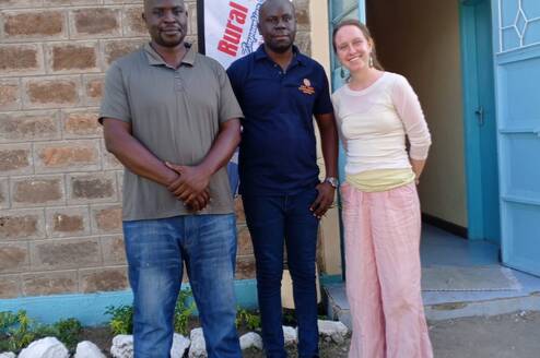 Peace corps volunteer at our youth empowerment center in Mbita