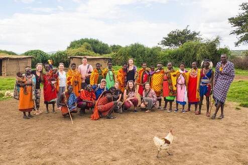Golden Oriole Adventures participants experiencing Maasai culture and community life in Loita.