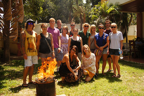 Teach in Thailand paid internship Group of myTEFL interns smiling together.