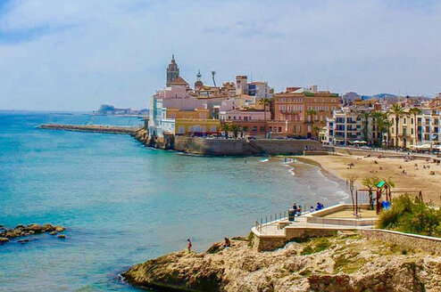 Internships in Barcelona - Adelante Abroad View of Sitges - Intern in Barcelona - Adelante Abroad