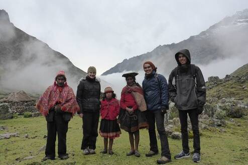 Hiking in the Andes