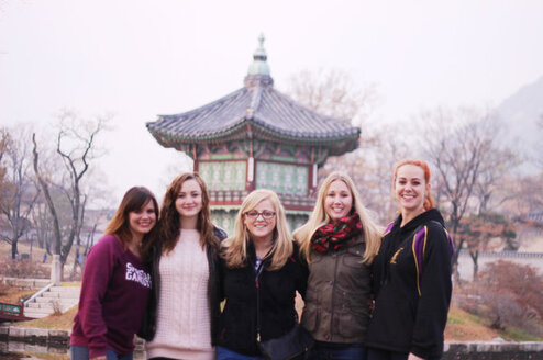 English teachers in South Korea at the Gyeongbokgung Palace