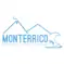 Monterrico Adventure logo with mountains and waves
