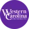 "Western Carolina University" in white text over a purple circle