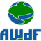 AWdF: Atlantic Whale and Dolphin Foundation Logo (blue and green image of a globe with whale outlines)