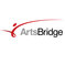 The words "ArtsBridge" in grey & black font with a decorative red swoosh above.