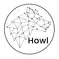 Howl logo, wolf depicted as a constellation of stars