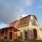 Our barn with a rainbow above