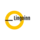 A yellow circle that is hollow with a thick border has the text 'Lingoinn' written across it in dark, bold font.