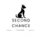Second chance shelter logo showing a silhouette of a dog