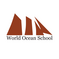 Logo of three red sails above the text "World Ocean School".