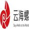A whelk shaped logo as the Chinese homophone of whelk is "Hello"