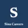 Sina Careers's logo: a dark navy blue background with a capitalized white "S" in the middle and Sina Careers written in white underneath it.