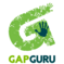 Green G made up of handprints with the name GapGuru below