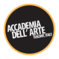 Accademia dell'Arte logo with white letters on black background