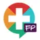 Colorful circle logo with a white medical cross and 'FP' in a purple bubble.