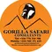 "Gorilla Safari Consultants logo featuring a mountain gorilla silhouette, mountain peaks, and branding for East African gorilla trekking and wildlife safaris."