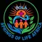 The sun represents light in our work , the cross showing christianity ,blue curves show the springs , green leaves represent the vegetation while three children picture shows the charity we are working for.