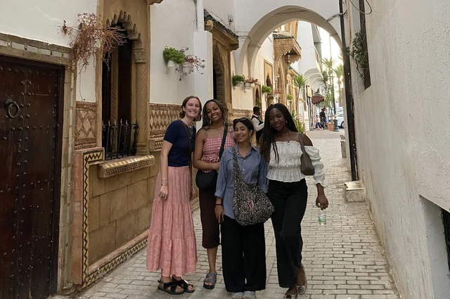 me and my cohort in Morocco