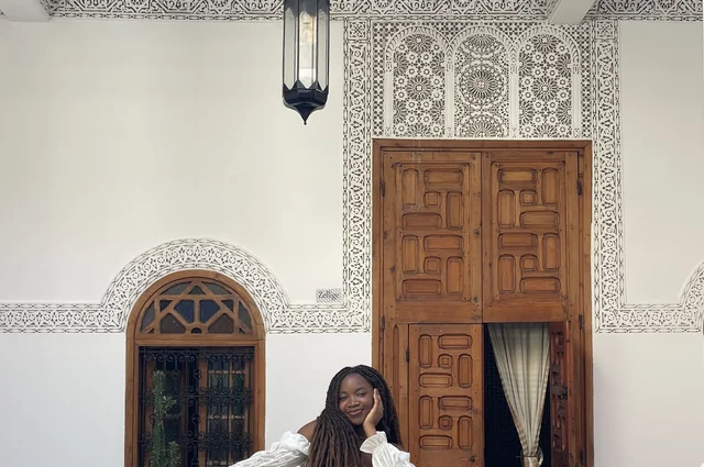 we stayed in a RIAD(traditional Moroccan hotel)