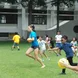 female playing soccer