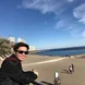 College student in love with traveling