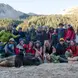 group photo in the mountains