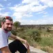 Dom looking out at a wilderness vista