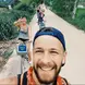 Sam leading a bike tour