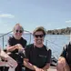 Joma Dix with Project Laut team on a boat