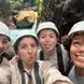 Hayley and friends make a funny face for a photo