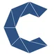 MGSU logo; Blue letter "C"; Geometric combination formed as "C"