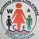 The logo shows a woman touching two children which is a sign of what we do as an organization