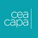 CEA Study Abroad Teal stacked CEA CAPA logo with bar on right side