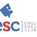 Blue talking icon with "esc" written below in alternating blue and red text. English Social Club is fully written on the right-hand side.