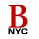 Red B on top of NYC in black