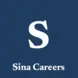 Sina Careers's logo: a dark navy blue background with a capitalized white "S" in the middle and Sina Careers written in white underneath it.