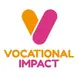 The logo shows the letter V, in orange and pink, with the words 'Vocational Impact' underneath. 