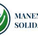 Manengkel Solidaritas logo featuring an icon of blue waves, a green leaf, and a human figure, symbolizing harmony between people, the ocean, and nature.