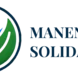 Manengkel Solidaritas logo featuring an icon of blue waves, a green leaf, and a human figure, symbolizing harmony between people, the ocean, and nature.