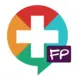 Colorful circle logo with a white medical cross and 'FP' in a purple bubble.