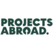 Logo made up of the words Projects Abroad. Projects sits on top of the word Abroad.