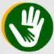 Hands green yellow white