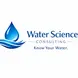Logo for Water Science Consulting featuring a blue water droplet above stylized waves, with the text ‘Water Science Consulting’ and the tagline ‘Know Your Water