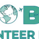 Global Volunteer Nepal logo featuring a globe with a flight path and airplane, surrounded by travel and adventure icons in teal.