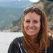 A very happy Jenny on a fishing boat in Greece
