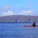 That's me, kayaking on a perfect, glassy day in Maui, looking for humpback whales!