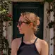 profile of woman wearing sunglasses 